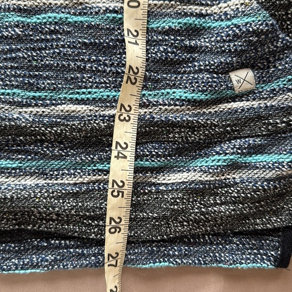 Departwest Baja Striped Pullover Hoodie in Navy Tobacco Drug Rug - Picture 7 of 12